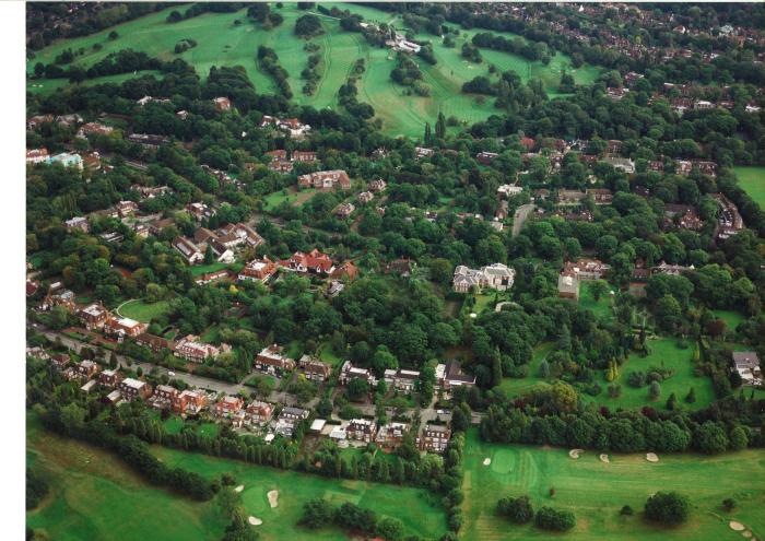 Aerial Photograph of Winnington Road and The Bishops Avenue 