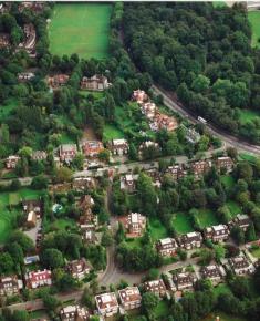 Aerial Photograph of a section of Hampstead Way