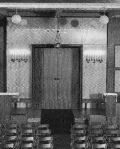 Synagogue interior 1946