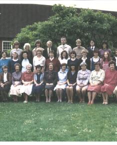 Henrietta Barnett School staff photo 1981