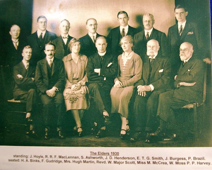 Church elders 1931 and founders reunion