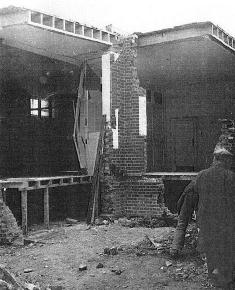 Synagogue after being struck by bomb 1941