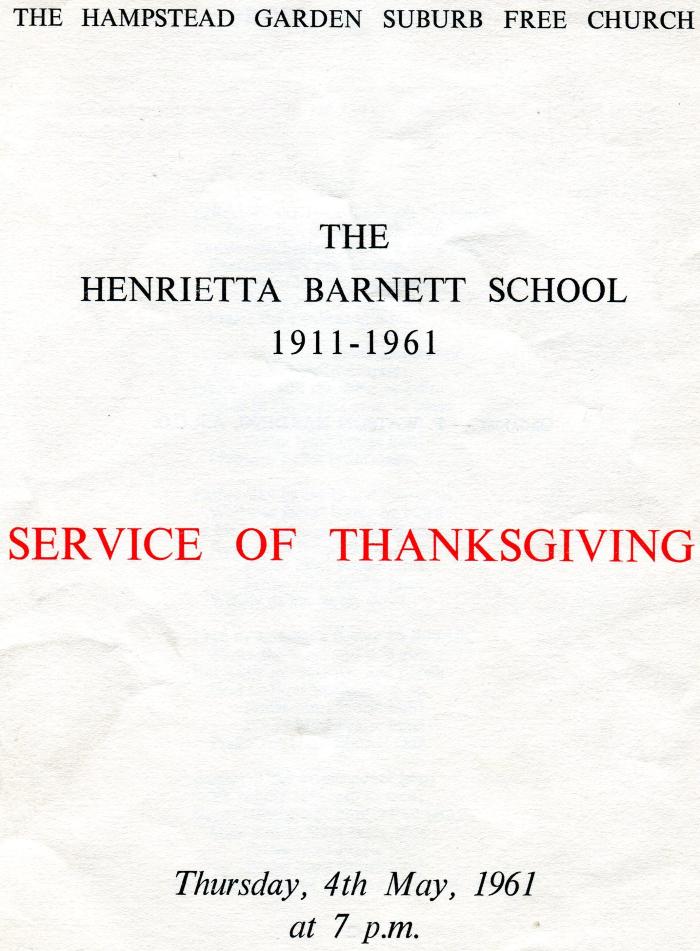 Service of thanksgiving - Jubilee
