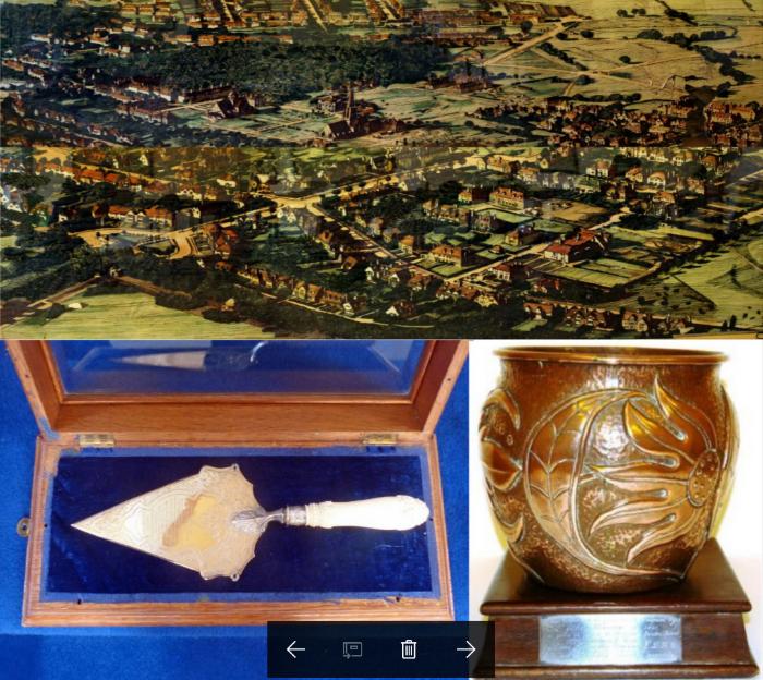 Objects on display at launch of HGS Heritage Virtual Museum 29th October 2017