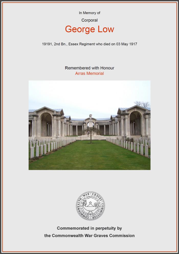George Low - WW1