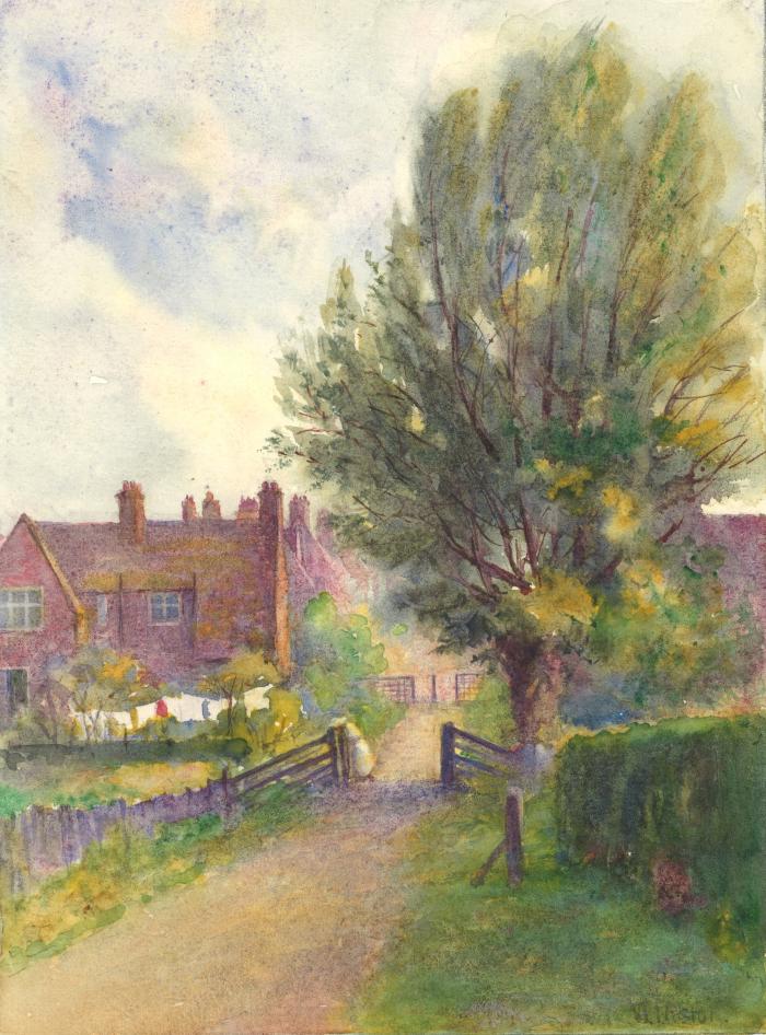 12.	Crossing the Brook, looking North