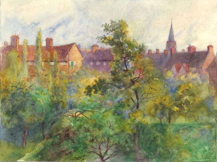 13.	From an upper window at Asmuns Hill