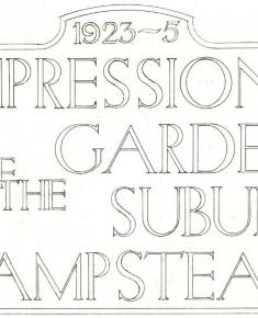 Impressions of the Garden Suburb Hampstead, 1923-5 by William Isaac Aston