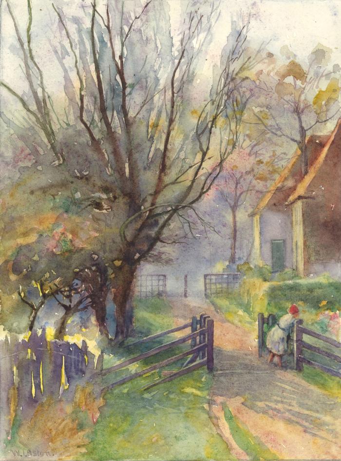 11.	Crossing the Brook, looking South