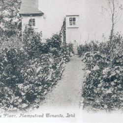 Postcard of house, Asmuns Place