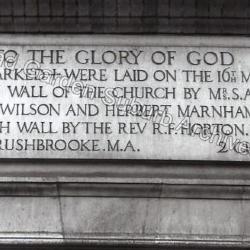 Free Church Engraved Stone