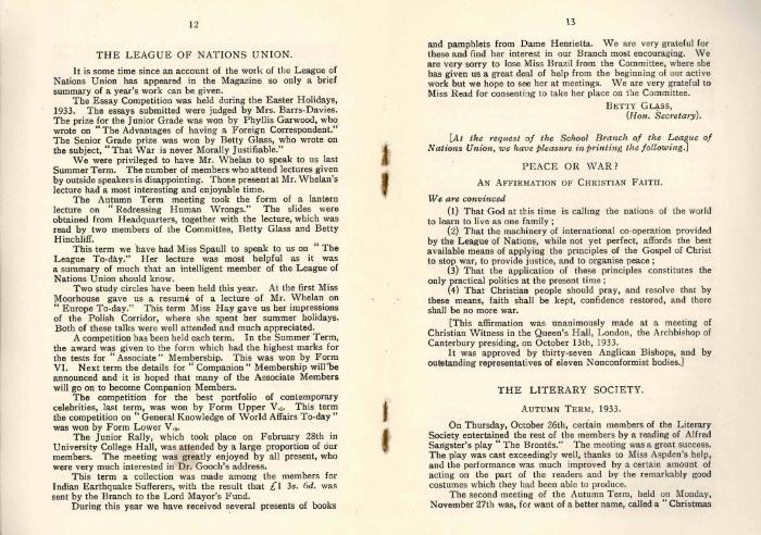 HBS - Model League of Nations