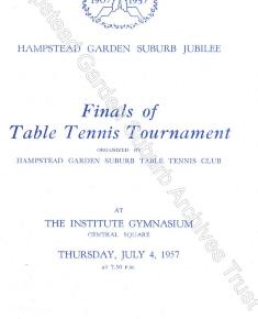 Jubilee - Table Tennis Tournament Finals