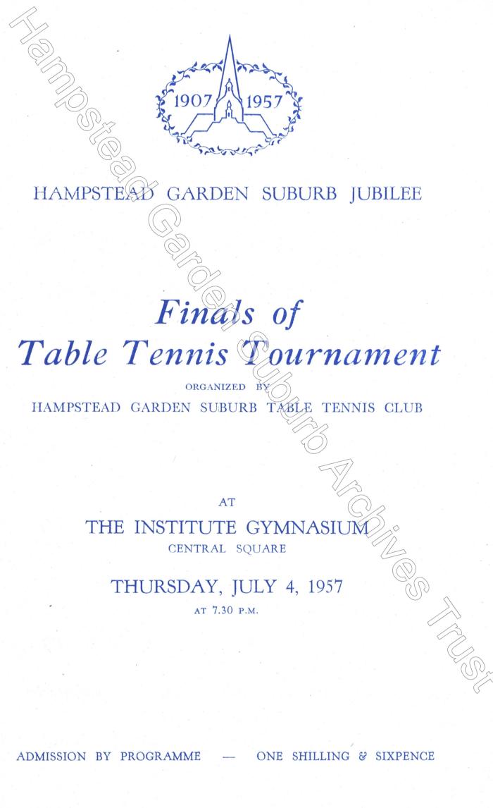 Jubilee - Table Tennis Tournament Finals