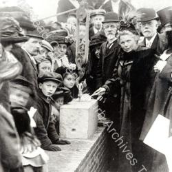 Laying of Free Church Foundation Stones