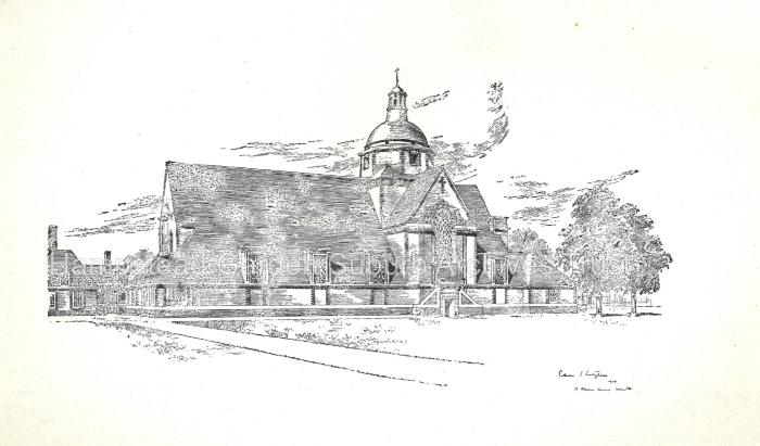 Lutyens Free Church sketch