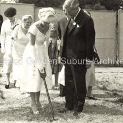 Princess Margaret Cutting First Sod 1957