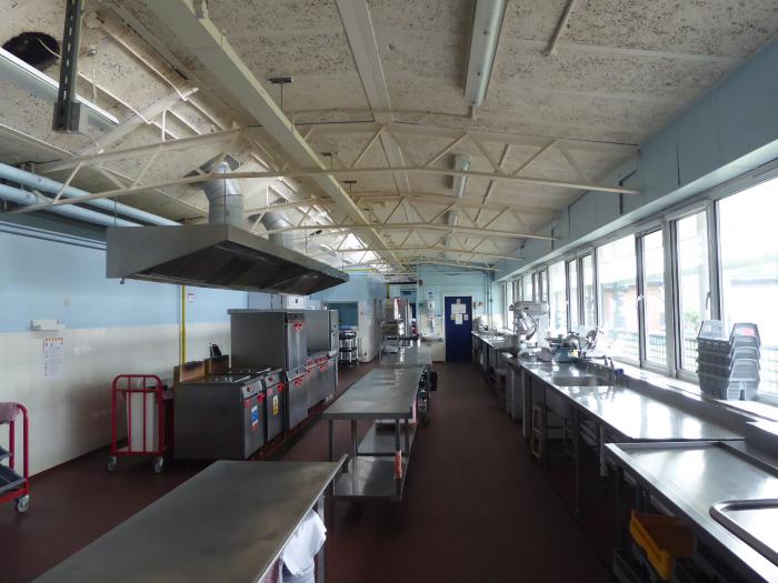 Kitchen looking towards Infant school