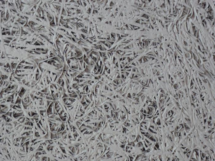 Ceiling detail made from straw and plaster