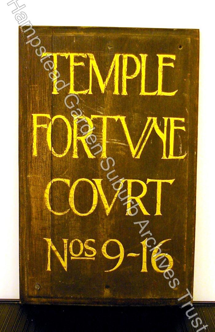 Temple Fortune Court Sign