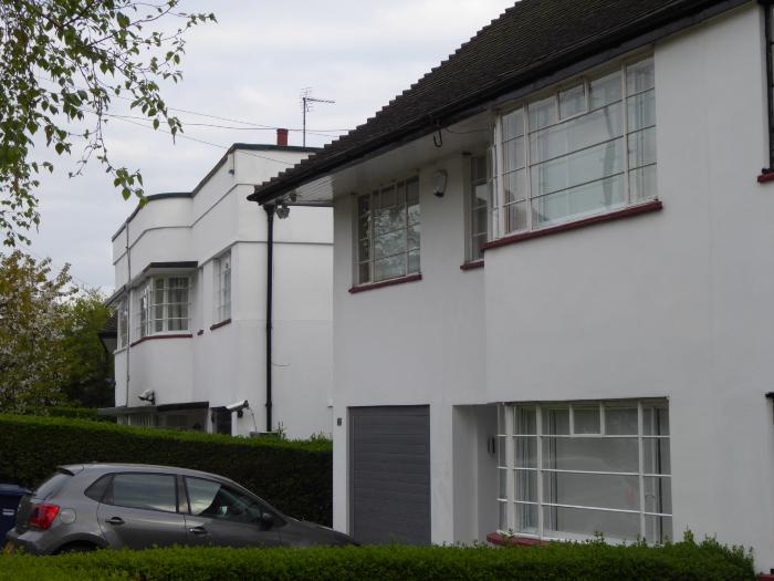 Modernist style housing Vivian Way