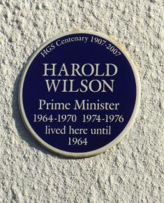 12 Southway plaque to Harold Wilson