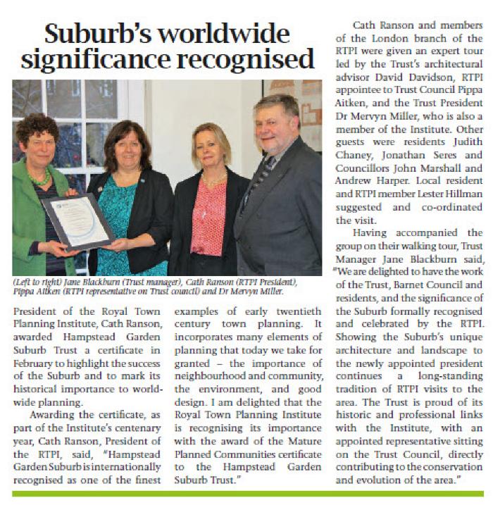 Suburb Conservation success