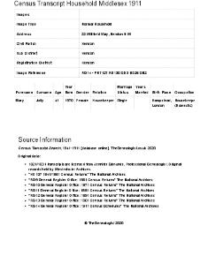 Census 1911 - 22 Willifield Way