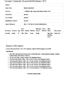 Census 1911 - 11 Willifield Way