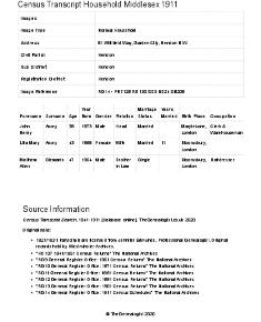 Census 1911 - 81 Willifield Way