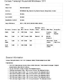 Census 1911 - 89 Willifield Way