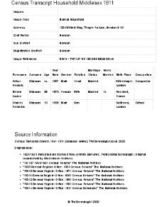 Census 1911 - 120 Willifield Way