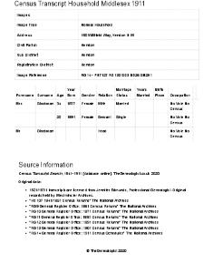 Census 1911 - 180 Willifield Way