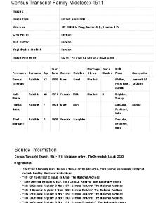 Census 1911 - 127 Willifield Way