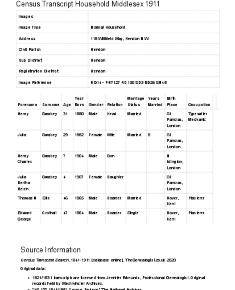 Census 1911 - 118 Willifield Way