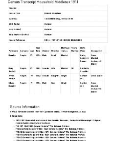 Census 1911 - 140 Willifield Way