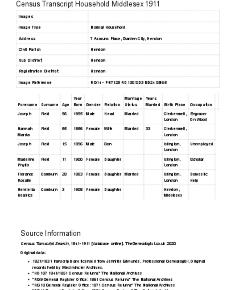 Census 1911 - 07 Asmuns Place