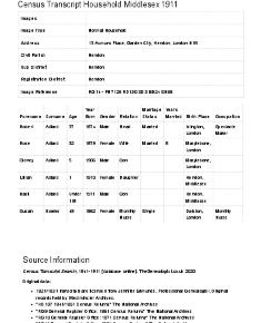 Census 1911 - 13 Asmuns Place