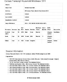 Census 1911 - 25 Asmuns Place