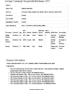 Census 1911 - 49 Asmuns Place