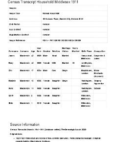 Census 1911 - 18 Asmuns Place