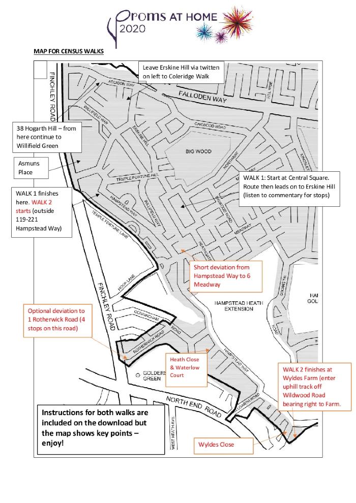 Census 1911 - Walking tour map