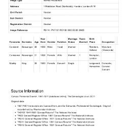 Census 1911 - 01 Middleton Road, Northside