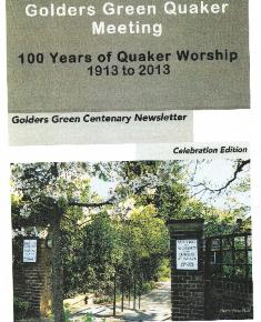 Quaker Centenary Newsletter