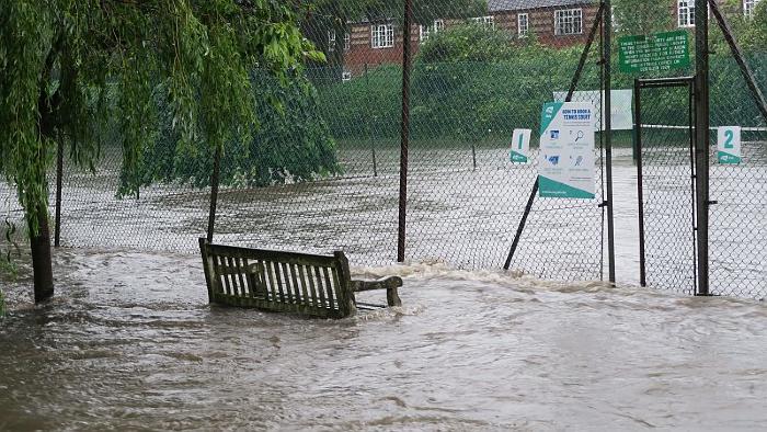 Flooded Northway Gardens