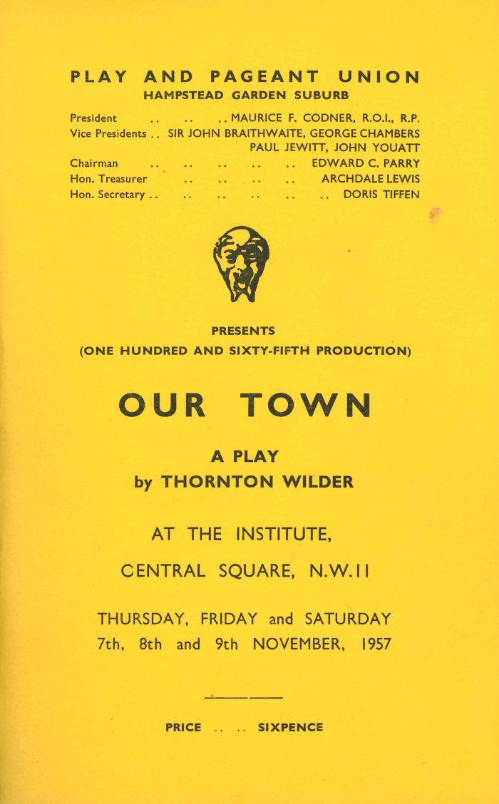 Our Town - 1957 Programme and Review