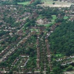 HGS Central Square from the air