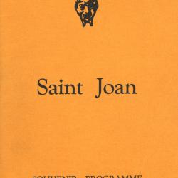 Saint Joan - Souvenir Programme and Review 1938