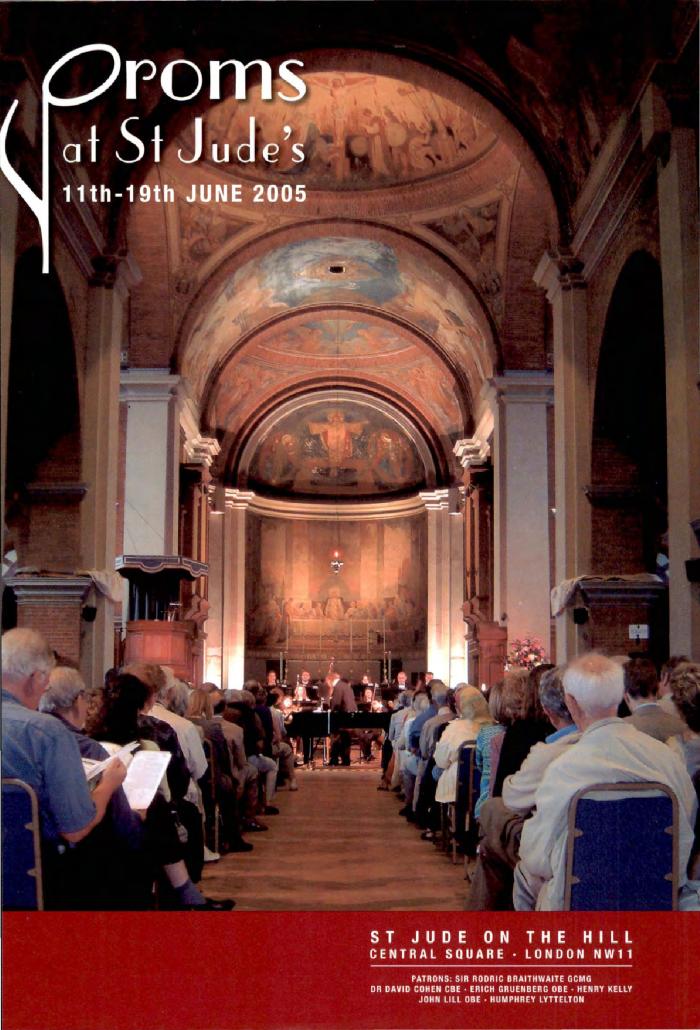 2005 Concert programme for the Proms at St Jude's