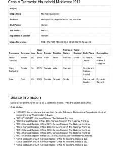 Census 1911 - 7 Bigwood Road
